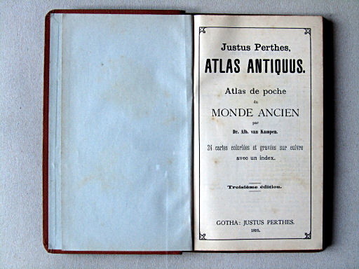 Perthes' Atlas antiquus (1895)
Franse titelpagina / French title page