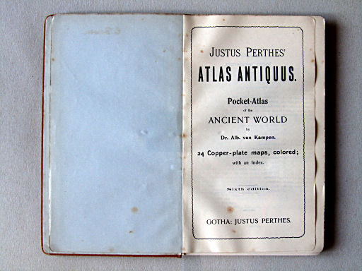 Perthes' Atlas antiquus (1898)
Engelse titelpagina / English title page