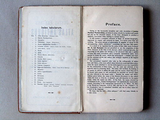 Perthes' Atlas antiquus (1898)
Inhoudsopgave, Engels voorwoord / Table of contents, English preface