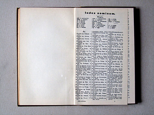 Perthes Atlas antiquus (1931)
Register / Index