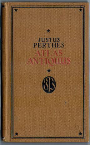 Perthes Atlas antiquus (ca. 1924)
Voorkant band (Franse uitgave) / Front cover (French version)