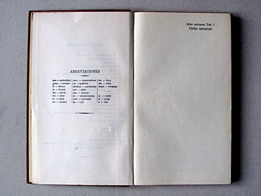 Perthes Atlas antiquus (ca. 1924)
Afkortingen (Franse uitgave) / Abbreviations (French version)