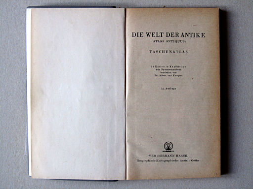 Haack, Die Welt der Antike (1958)
Titelpagina / Title page