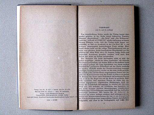 Haack, Die Welt der Antike (1958)
Voorwoord 1 / Preface 1