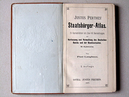 Perthes' Staatsbürger-Atlas (1896)
Titelpagina / Title page