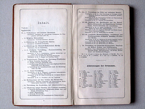 Perthes' Staatsbürger-Atlas (1896)
Inhoudsopgave / Table of contents