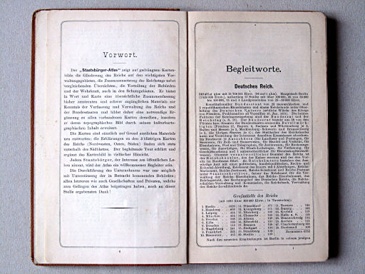 Perthes' Staatsbürger-Atlas (1896)
Voorwoord, begeleidende tekst / Preface, accompanying text