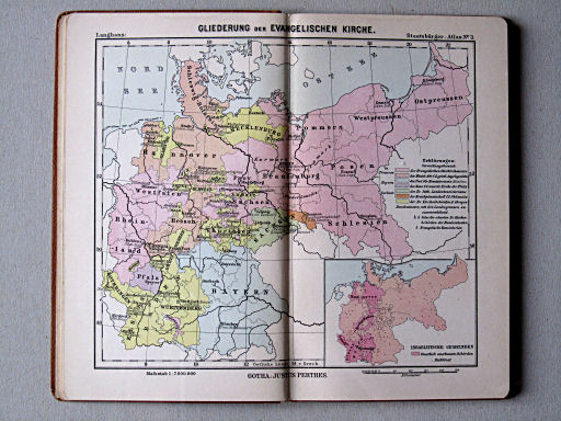 Perthes' Staatsbürger-Atlas (1896)
3. Gliederung der Evangelischen Kirche