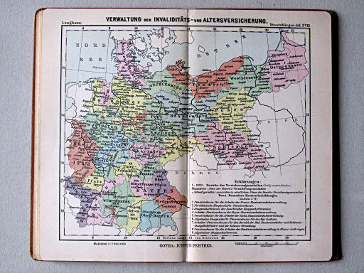 Perthes' Staatsbürger-Atlas (1896)
13. Verwaltung der Invaliditäts- und Altersversicherung
