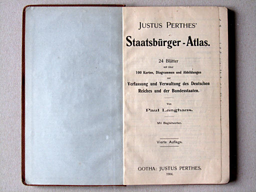 Perthes' Staatsbürger-Atlas (1904)
Titelpagina / Title page