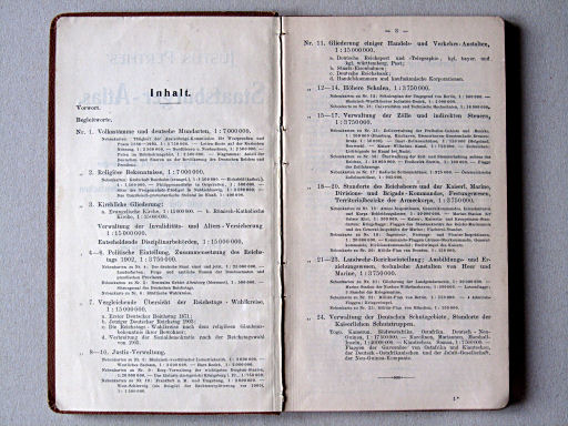 Perthes' Staatsbürger-Atlas (1904)
Inhoudsopgave / Table of contents