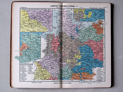 Perthes' Staatsbürger-Atlas (1904)
8. Justiz-Verwaltung (Nordwesten)