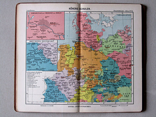 Perthes' Staatsbürger-Atlas (1904)
12. Höhere Schulen (Nordwesten)