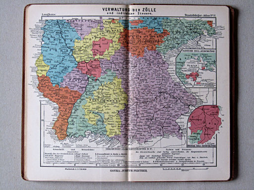 Perthes' Staatsbürger-Atlas (1904)
17. Verwaltung der Zölle und indirekten Steuern (Süden)