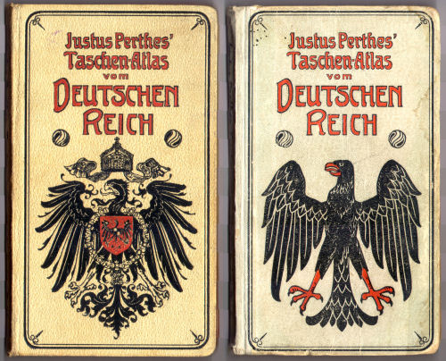 Perthes' Taschen-Atlas vom Deutschen Reich
Voorkant banden 1908, 1922