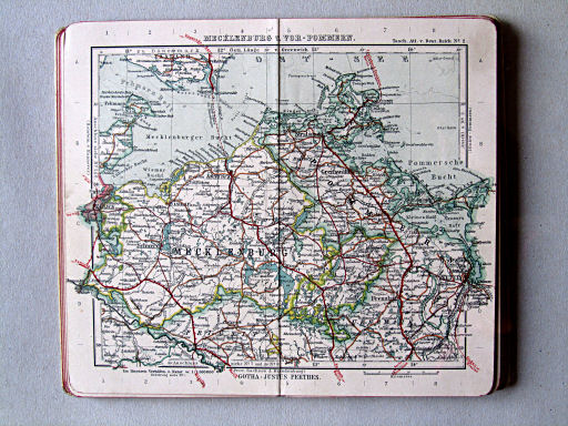 Taschen-Atlas vom Deutschen Reich (1908)
2. Mecklenburg u. Vor-Pommern
