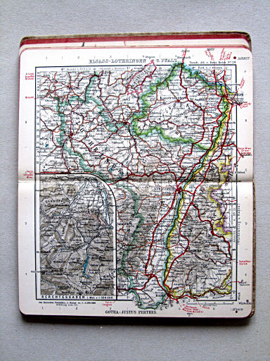 Taschen-Atlas vom Deutschen Reich (1914)
20. Elsass-Lothringen u. Pfalz