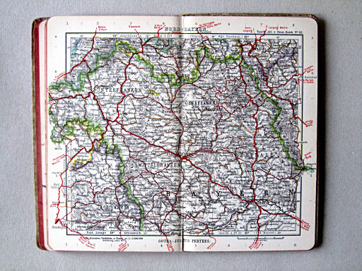 Taschen-Atlas vom Deutschen Reich (1914)
22. Nord-Bayern