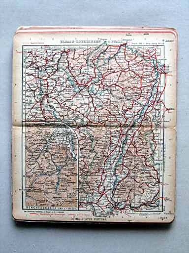 Taschen-Atlas vom Deutschen Reich (1922)
20. Elsass-Lothringen u. Pfalz