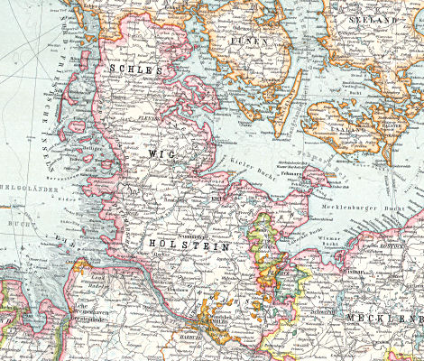 Stielers Hand-Atlas, 9. Aufl. (1907)
9-12. Das Deutsche Reich in 4 Blättern (C. Vogel)