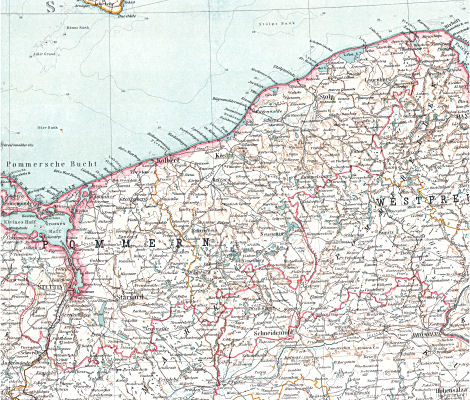 Stielers Hand-Atlas, 9. Aufl. (1907)
9-12. Das Deutsche Reich in 4 Blättern (C. Vogel)
