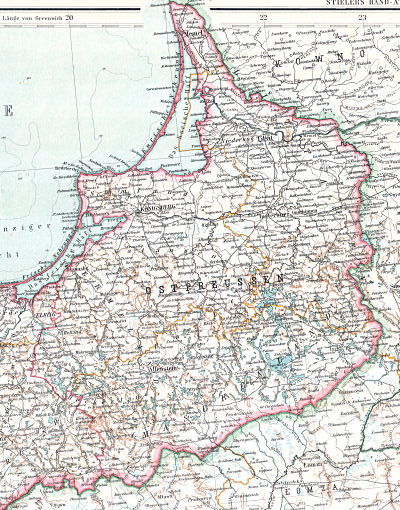 Stielers Hand-Atlas, 9. Aufl. (1907)
9-12. Das Deutsche Reich in 4 Blättern (C. Vogel)
