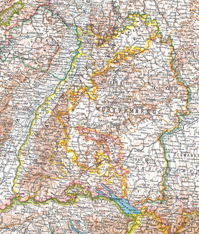 Stielers Hand-Atlas, 9. Aufl. (1907)
9-12. Das Deutsche Reich in 4 Blättern (C. Vogel)