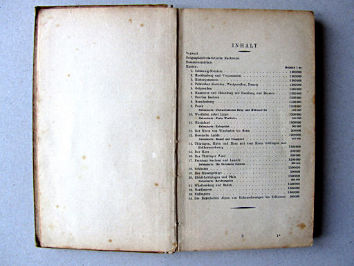 Taschen-Atlas vom Deutschen Reich (1938)
Inhoudsopgave / Table of contents