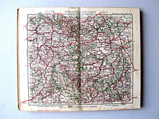 Taschen-Atlas vom Deutschen Reich (1938)
14. Thüringen, Rhön u. Harz