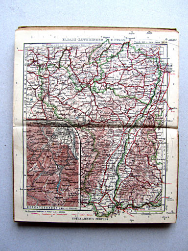 Taschen-Atlas vom Deutschen Reich (1938)
20. Elsass-Lothringen u. Pfalz