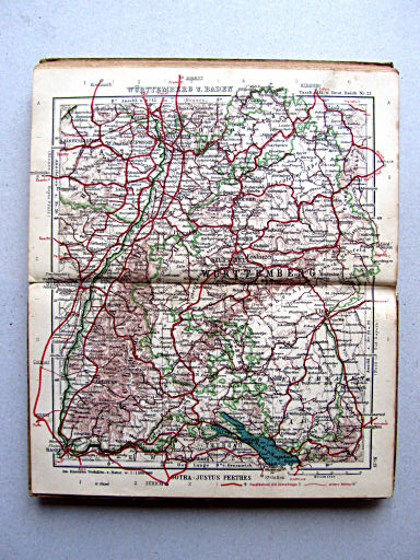 Taschen-Atlas vom Deutschen Reich (1938)
21. Württemberg u. Baden