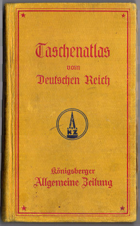 Taschenatlas vom Deutschen Reich
Königsberger Allgemeine Zeitung (1927)
Voorkant band / Front cover