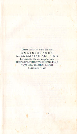 Taschenatlas vom Deutschen Reich
Königsberger Allgemeine Zeitung (1927)
Bronvermelding / Acknowledgement