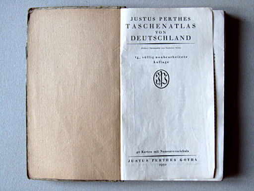 Taschenatlas von Deutschland, 1950
Titelpagina / Title page