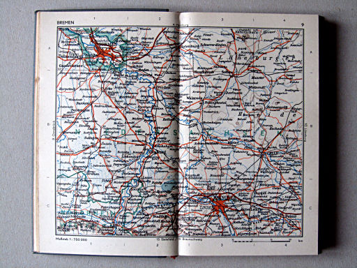Taschenatlas von Deutschland, 1952
9. Bremen