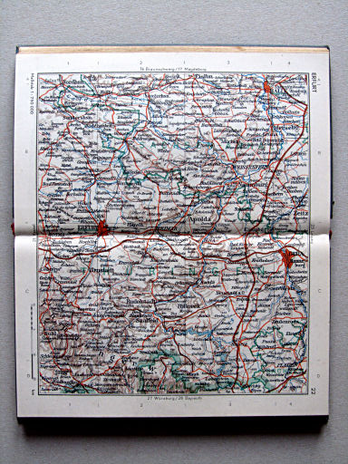 Taschenatlas von Deutschland, 1952
22. Erfurt