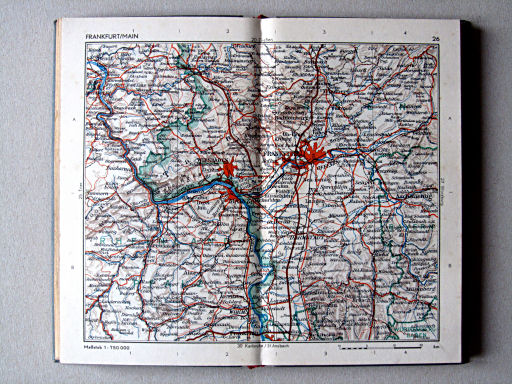 Taschenatlas von Deutschland, 1952
26. Frankfurt/Main