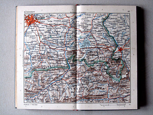 Taschenatlas von Deutschland, 1952
40. Rosenheim