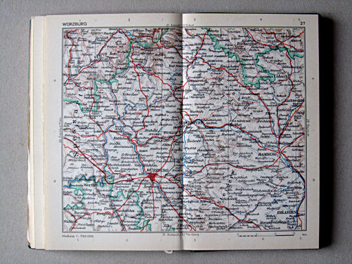 Taschenatlas von Deutschland, 1952
27. Würzburg