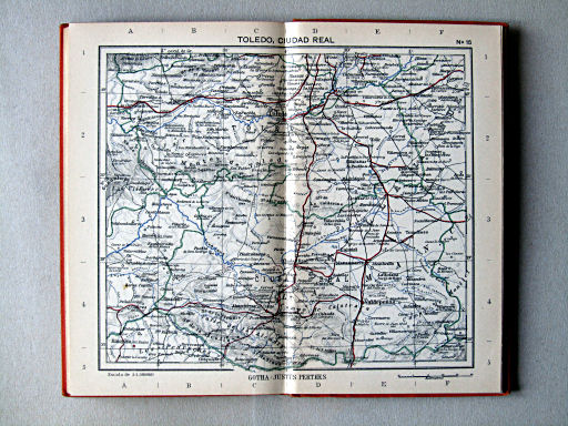 Perthes Atlas portátil de Espanha e Portugal (1938)
15. Toledo, Ciudad Real