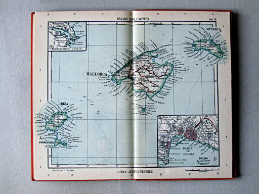 Perthes Atlas portátil de Espanha e Portugal (1938)
17. Islas Baleares