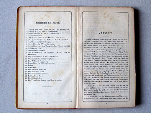 Justus Perthes' Geschichts-Atlas (1898)
Inhoudsopgave, voorwoord / Table of contents, preface