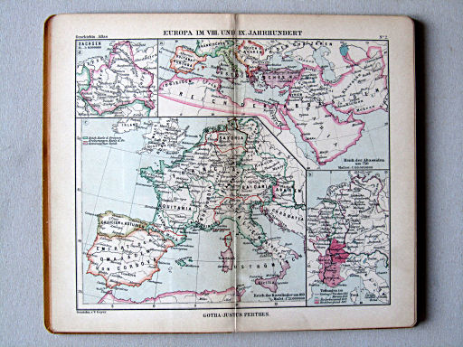 Justus Perthes' Geschichts-Atlas (1898)
2. Europa im VIII. und IX. Jahrhundert