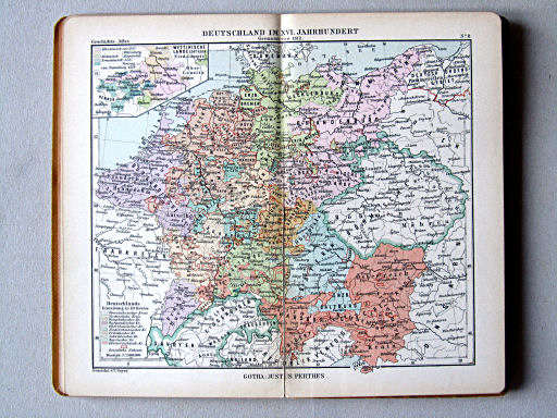 Justus Perthes' Geschichts-Atlas (1898)
8. Deutschland im XVI. Jahrhundert. Grenzen von 1512
