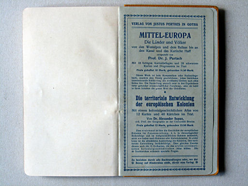 Justus Perthes' Geschichts-Atlas (1904)
Schutblad achterin / Rear endpaper