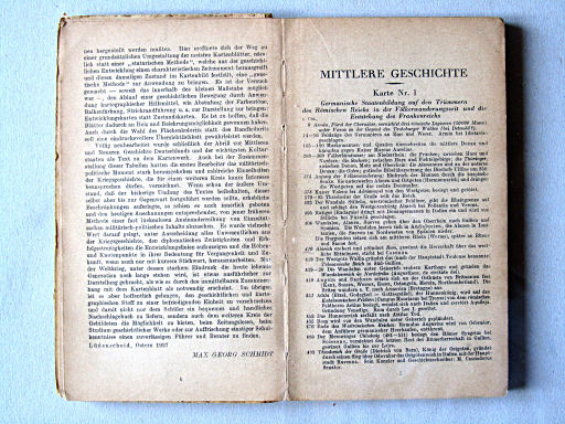 Justus Perthes Geschichtsatlas (1927/43?)
Voorwoord, begin tekstdeel / Preface, start of text section