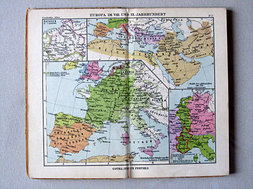 Justus Perthes Geschichtsatlas (1927/43?)
2. Europa im VIII. und IX. Jahrhundert