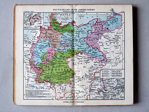 Justus Perthes Geschichtsatlas (1927/43?)
12. Deutschland im XIX. Jahrhundert. Deutscher Bund und Zollverein
