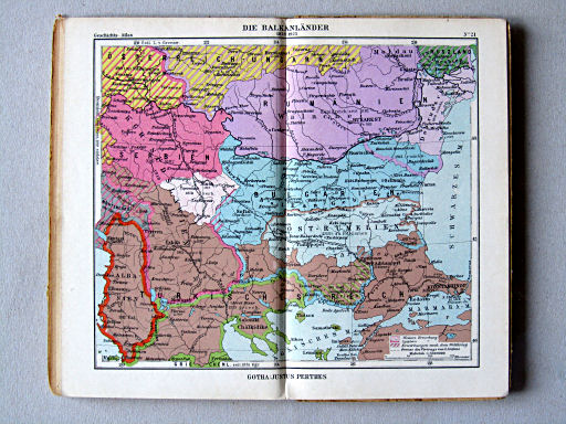Justus Perthes Geschichtsatlas (1927/43?)
21. Die Balkanländer 1878-1925