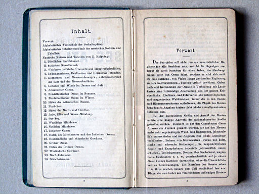 Justus Perthes' See-Atlas (1894)
Inhoudsopgave, voorwoord / Table of contents, preface